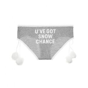 Victoria's Secret Limited Edition Pom-Pom Snow Chance Hiphugger Panty